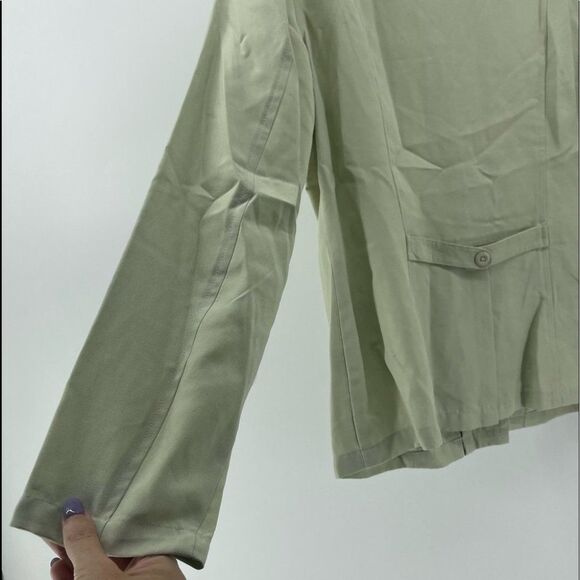 Sigrid Olsen Sport Button Front Jacket Career Office Work Minimalist Size‎ 8 - Picture 8 of 11